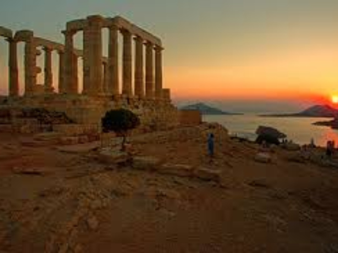 Sounio Tours    The temple of Poseidon, the ancient Greek god of the sea, dominates the southernmost tip of Attica, where the horizon meets the Aegean Sea. Perched on the craggy rocks of Cape Sounio, the temple is enveloped in myth and historic facts dated from antiquity until the present times