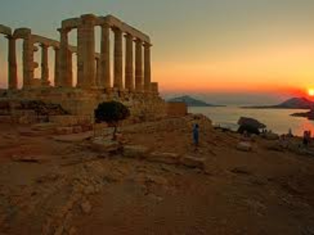 Sounio Tours    The temple of Poseidon, the ancient Greek god of the sea, dominates the southernmost tip of Attica, where the horizon meets the Aegean Sea. Perched on the craggy rocks of Cape Sounio, the temple is enveloped in myth and historic facts dated from antiquity until the present times